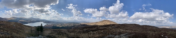 loch and hills